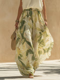 Alessia™ | Completo Top Ruffle in Chiffon e Pantaloni Stampa Giglio