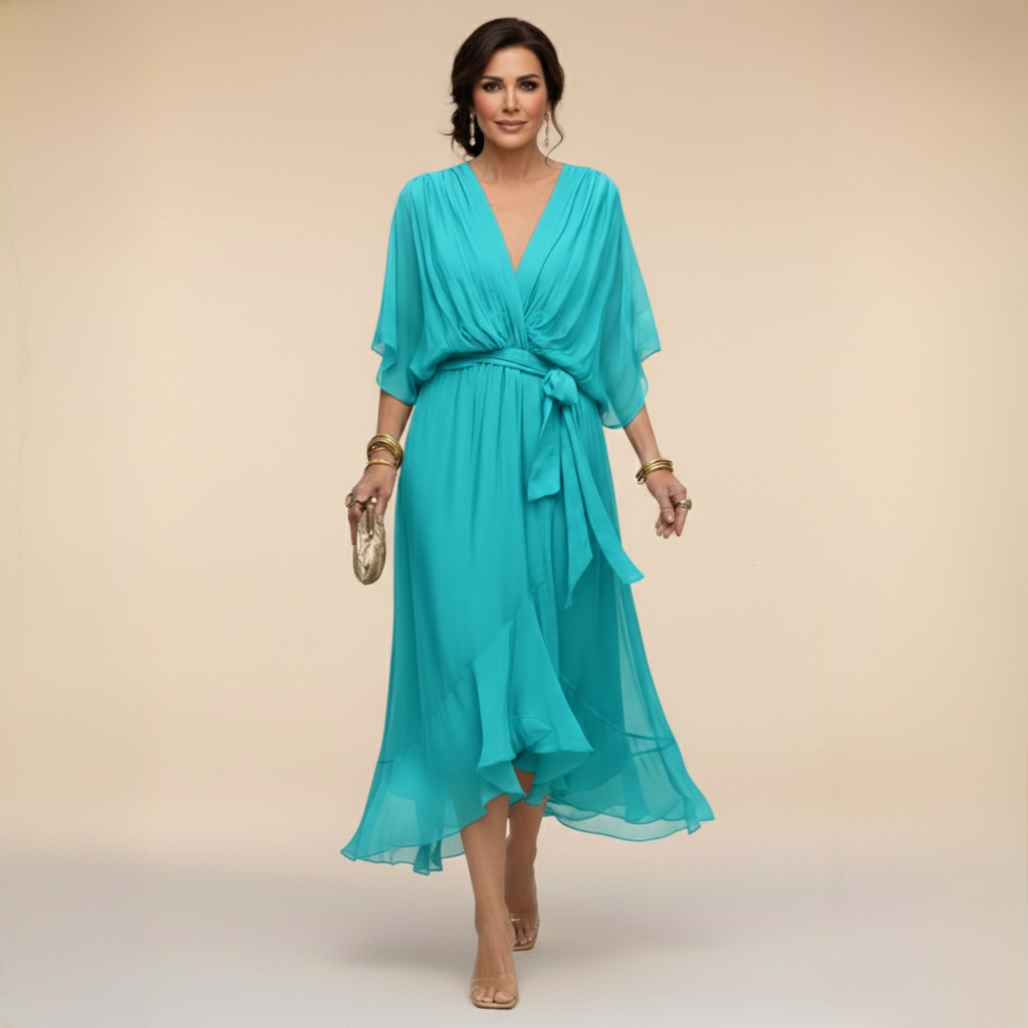 Monica - Abito con scollo a V