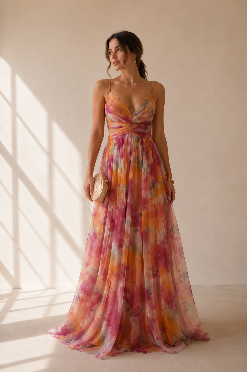 La Scintilla | Abito lungo Eleganza Floreale