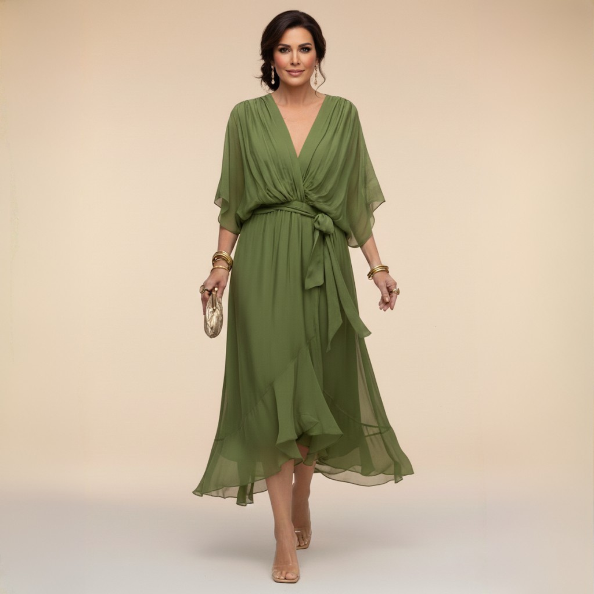 Monica - Abito con scollo a V