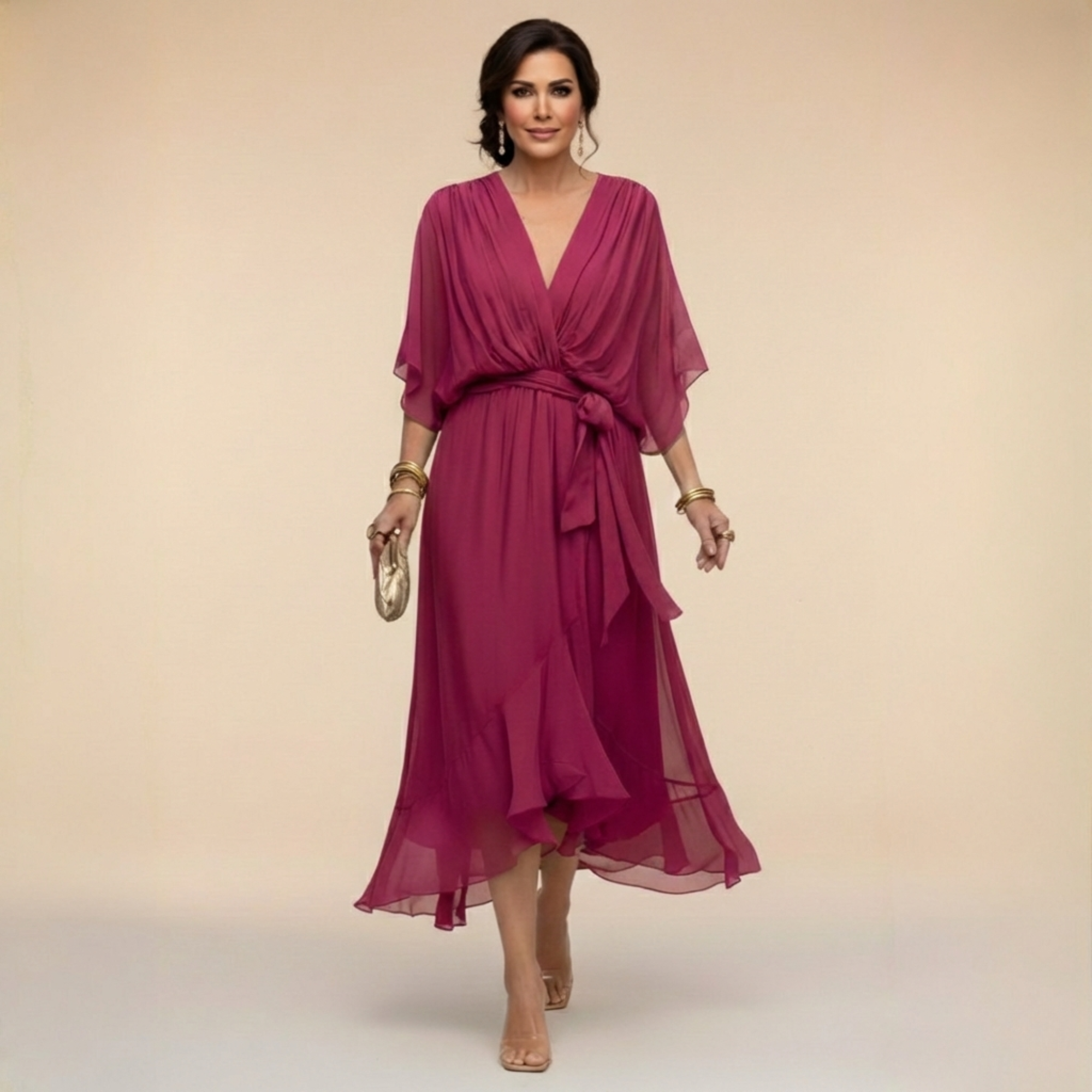 Monica - Abito con scollo a V