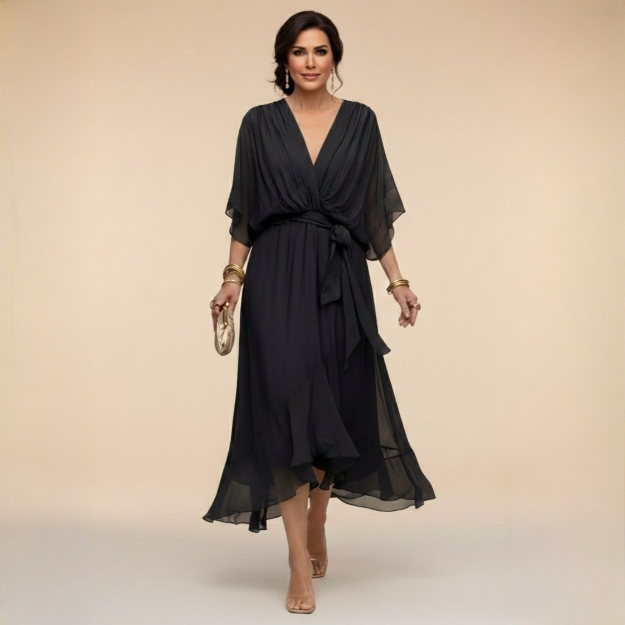 Monica - Abito con scollo a V