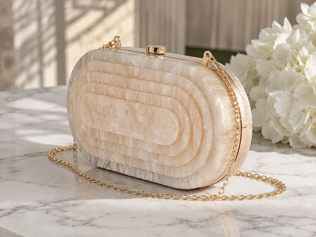 Borsa effetto marmo