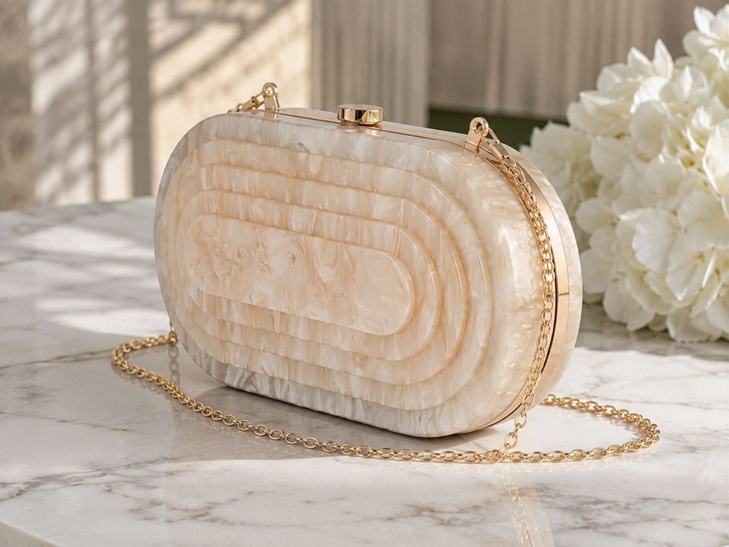 Borsa effetto marmo