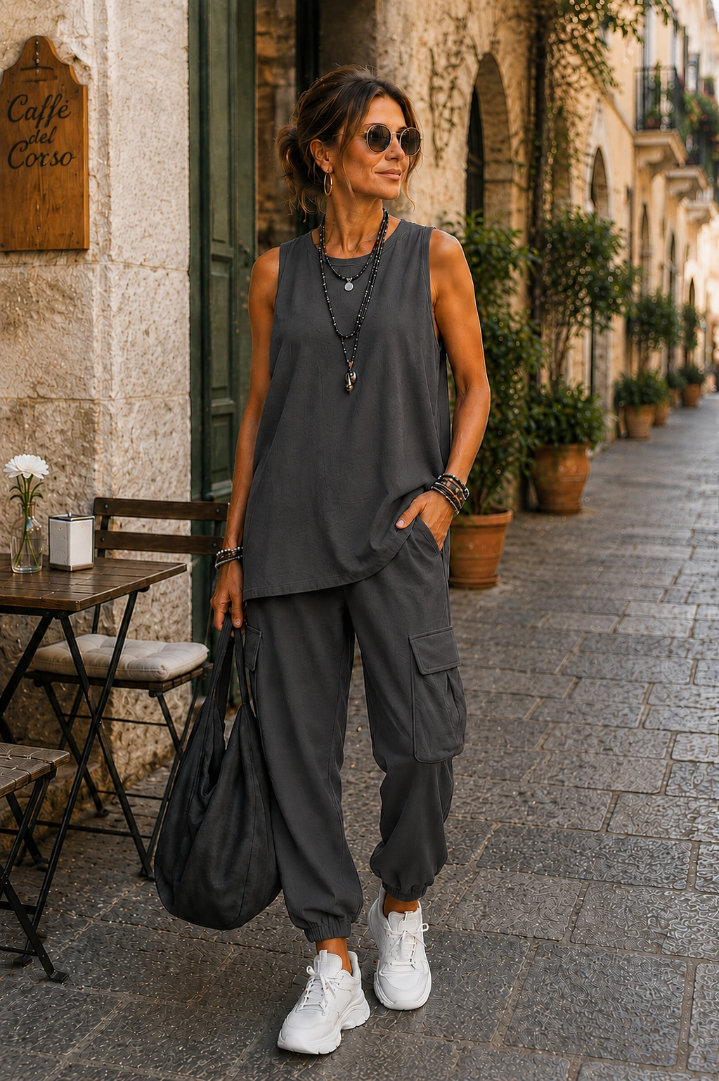 Valentina | Completo Casual Morbido con Tasche