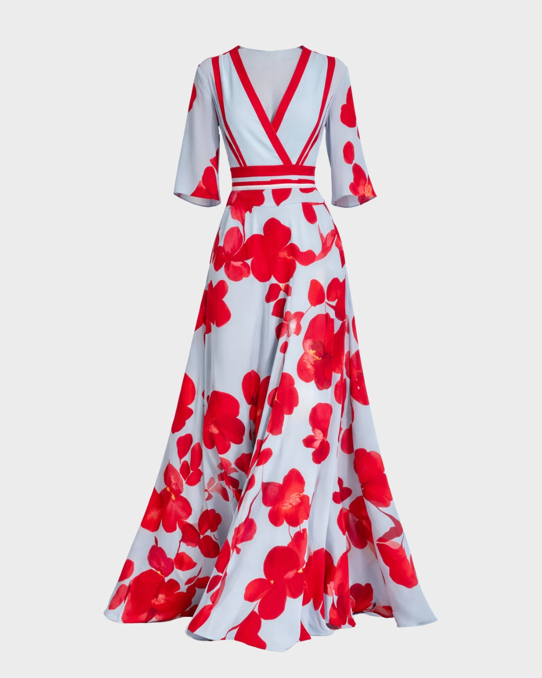 Pilar | Abito lungo elegante con scollo profondo