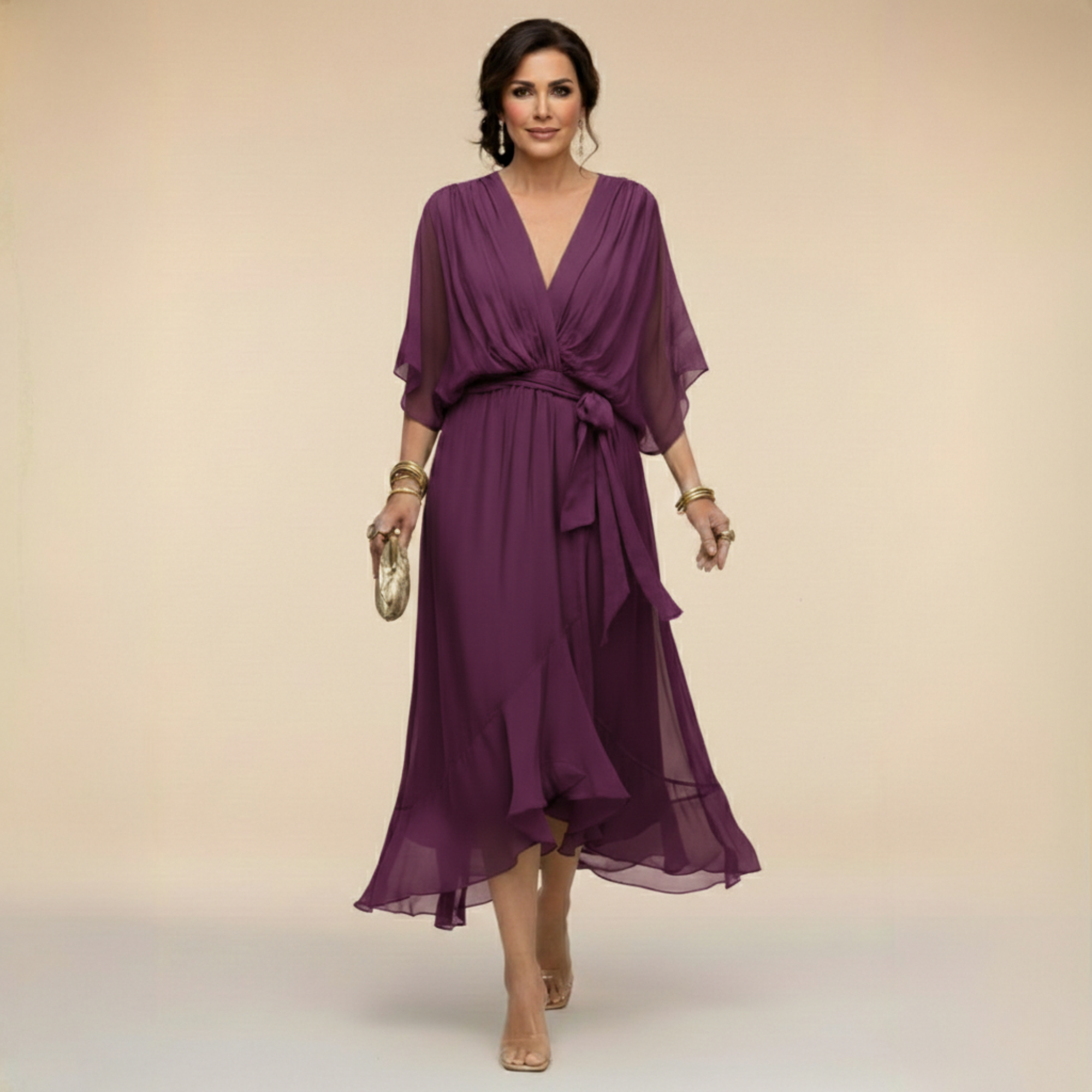 Monica - Abito con scollo a V