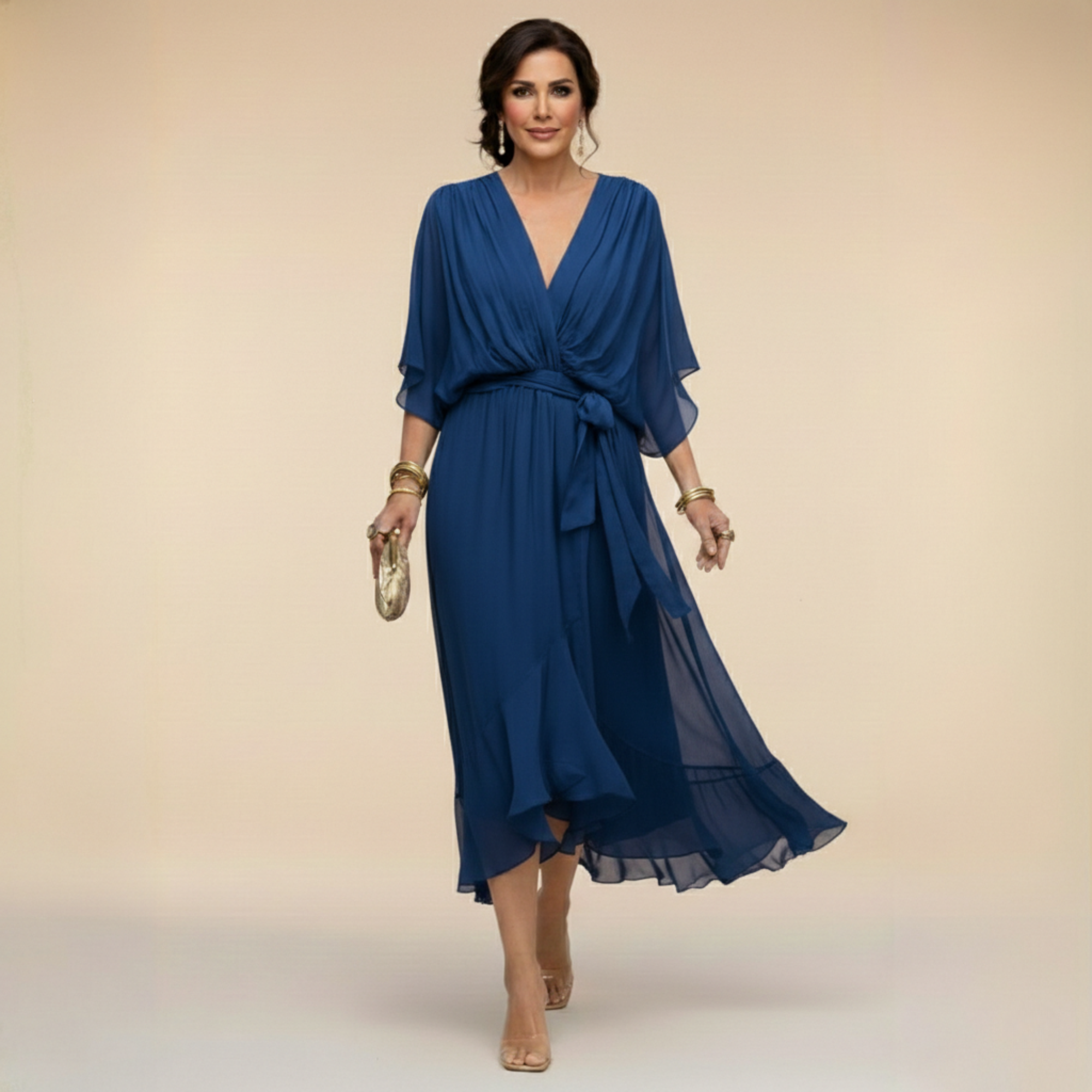 Monica - Abito con scollo a V