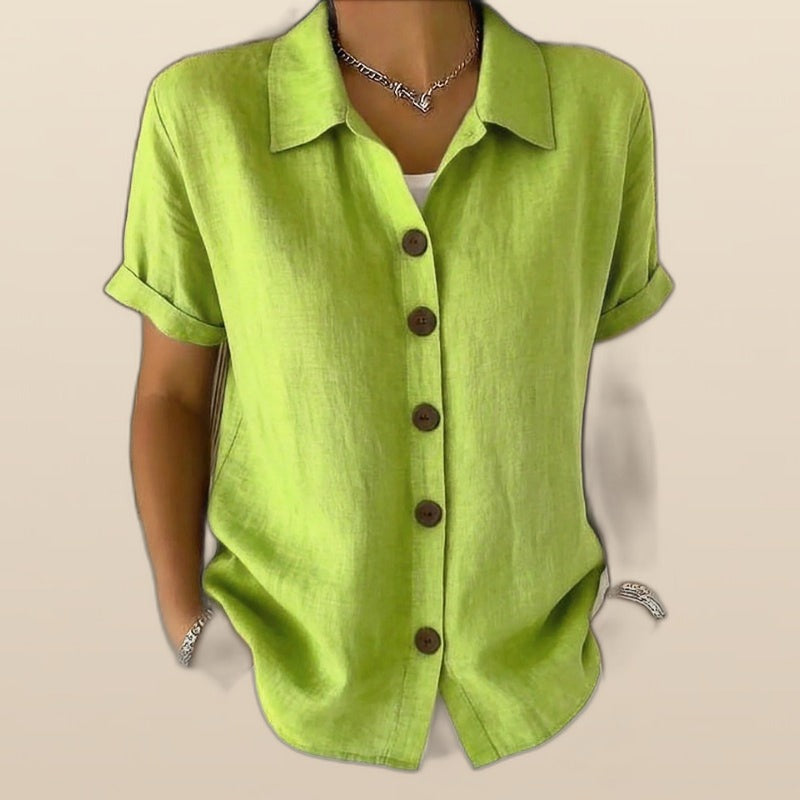 Camicia casual abbottonata tinta unita