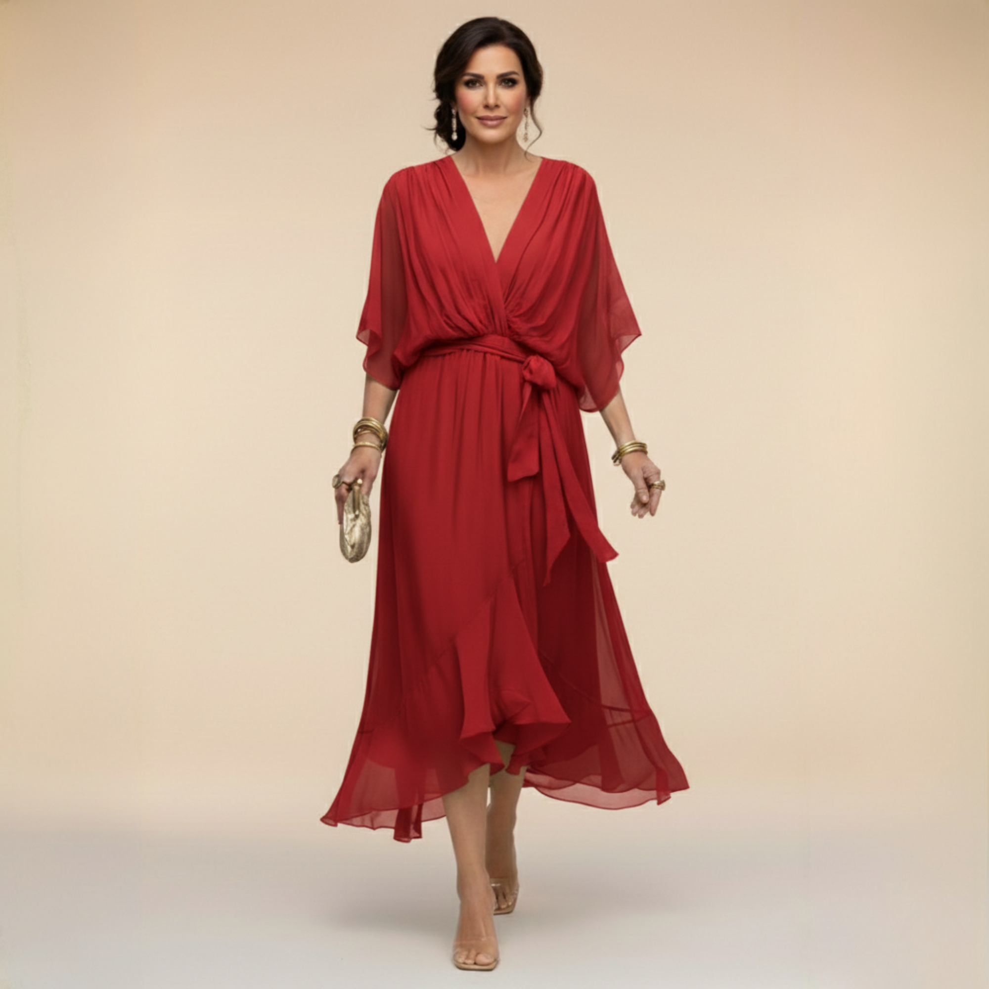 Monica - Abito con scollo a V