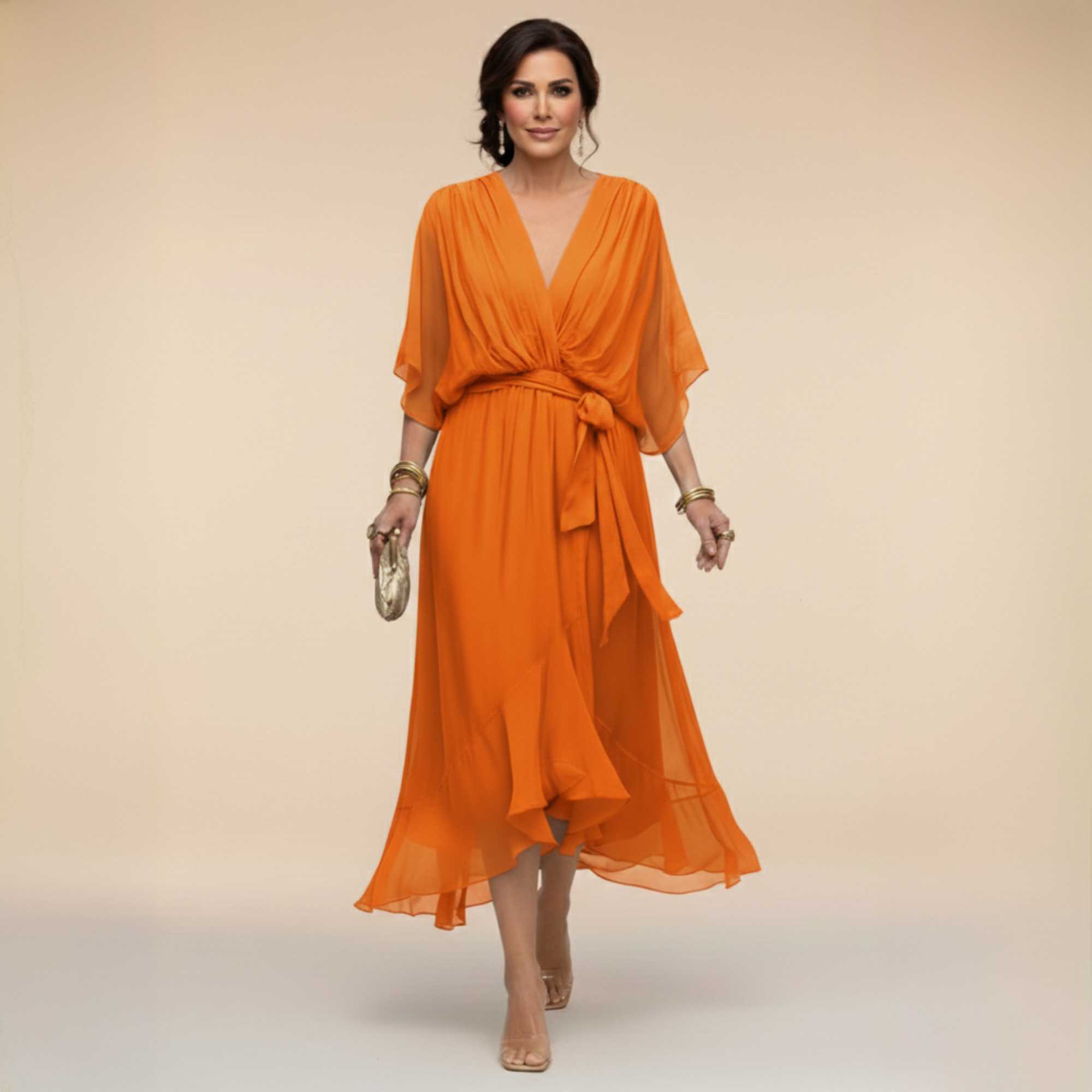 Monica - Abito con scollo a V