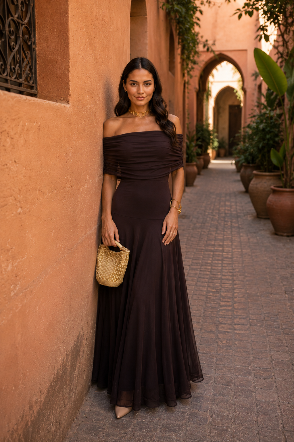 Vestito Toledo in marrone