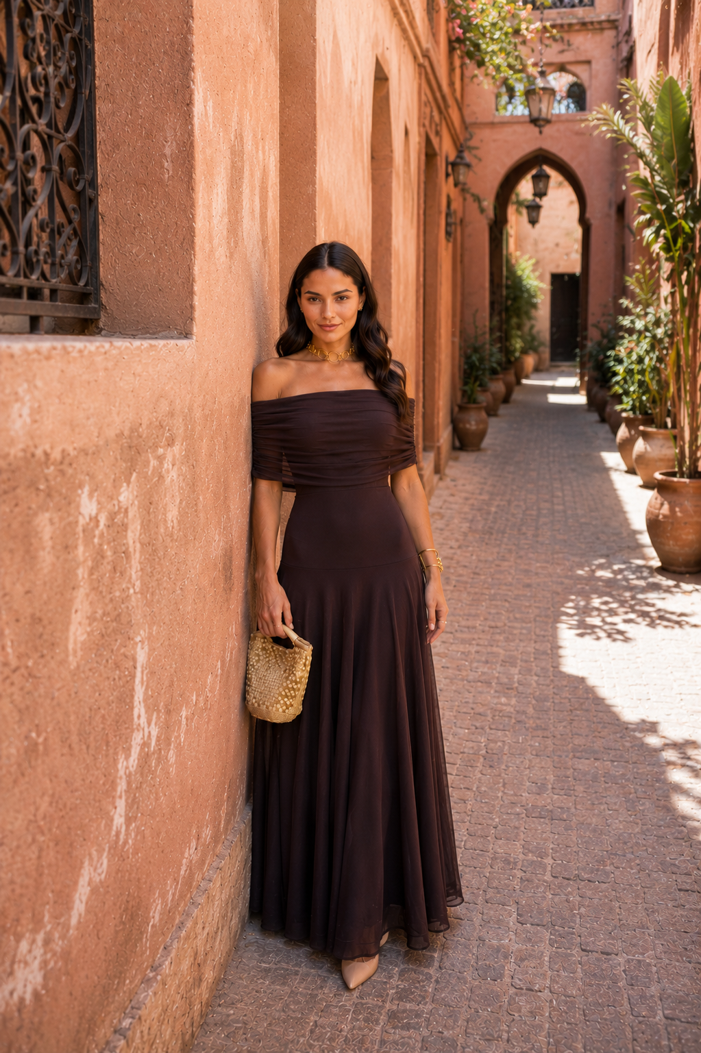 Vestito Toledo in marrone