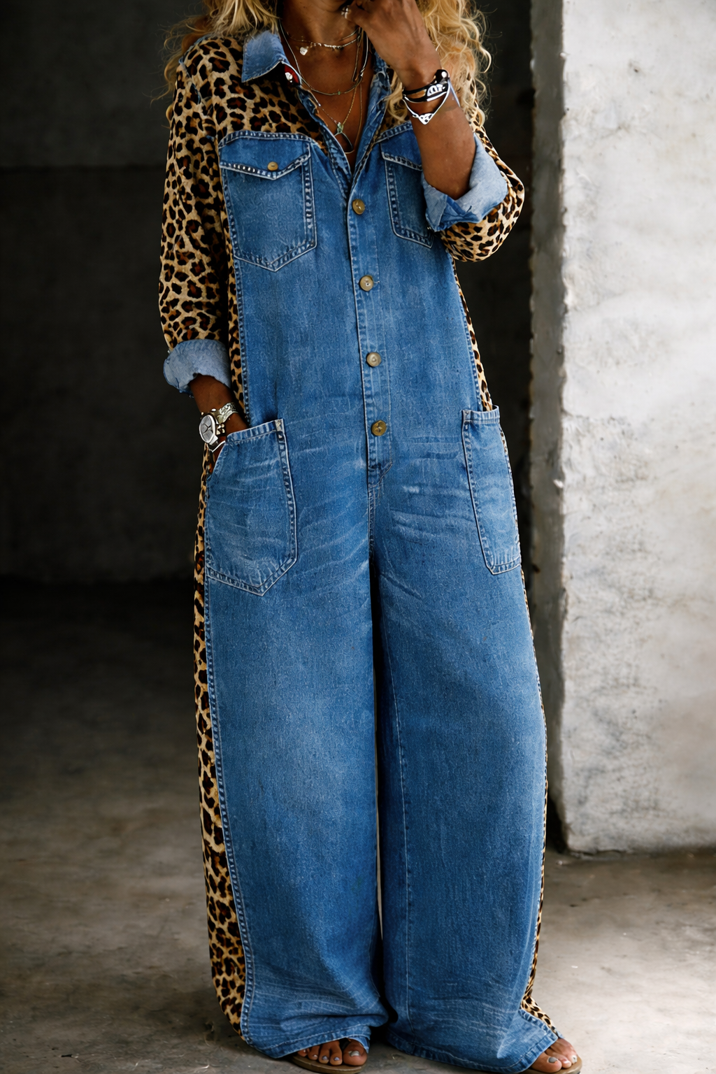 Amanda™ | Tuta in camicia di jeans