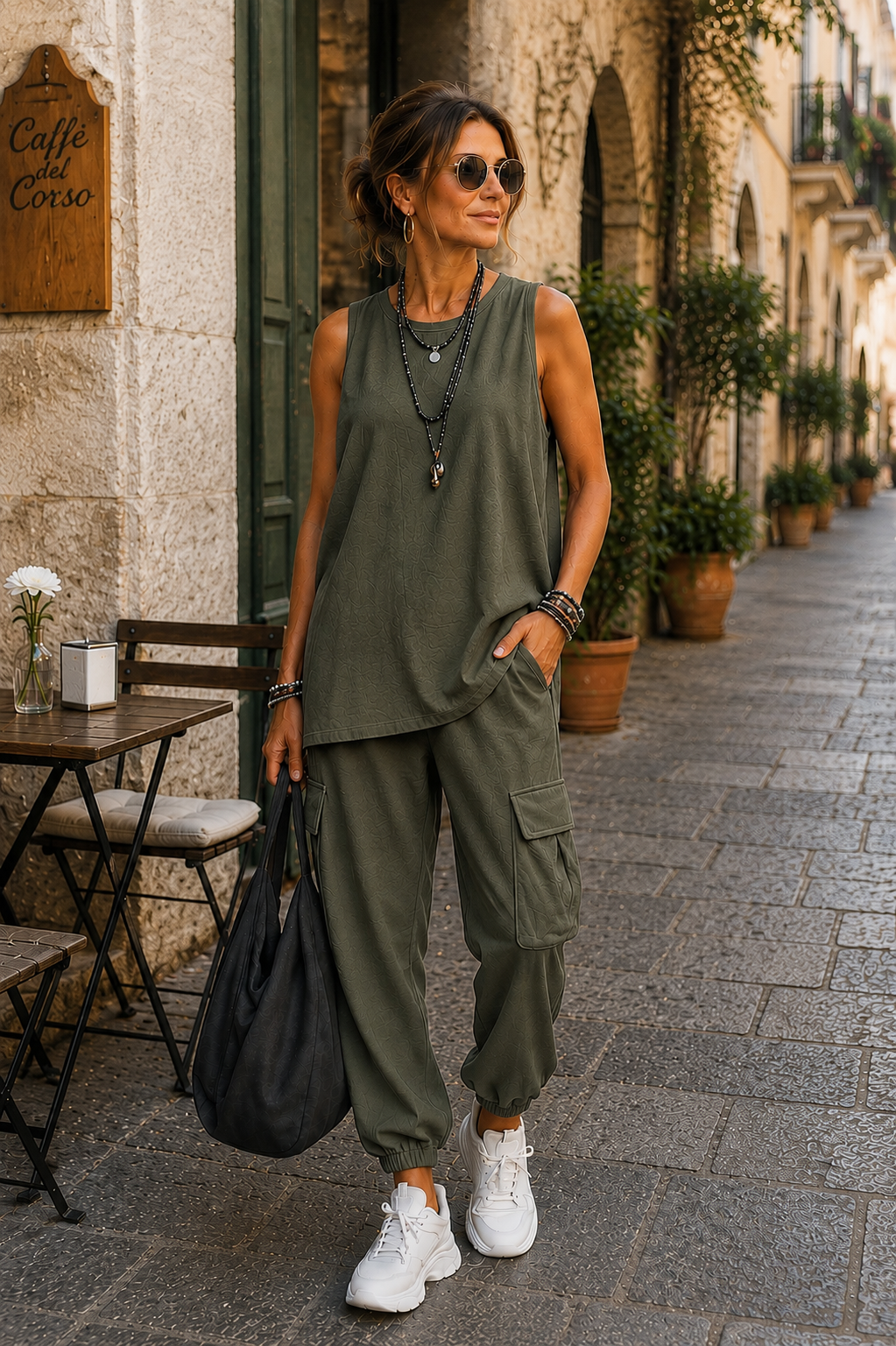 Valentina | Completo Casual Morbido con Tasche