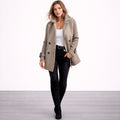 EMIRA® | Cappotto doppiopetto di media lunghezza