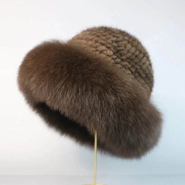 Nivara - Cappello Elegante Realizzato Con Pelliccia Di Visone Naturale