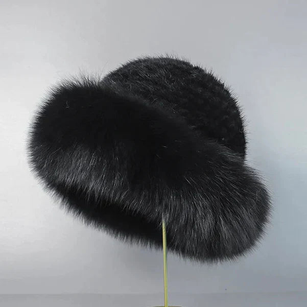 Nivara - Cappello Elegante Realizzato Con Pelliccia Di Visone Naturale
