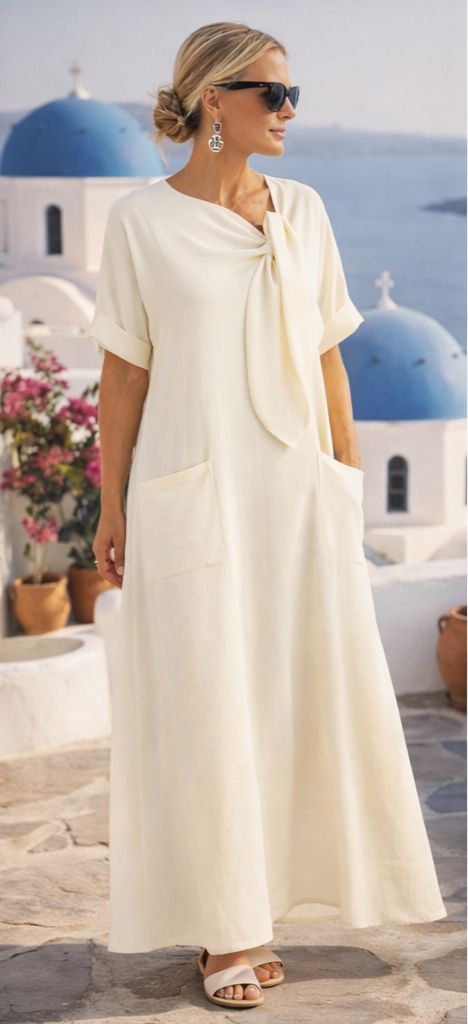 Fleur™ | Abito lungo mediterraneo di lusso