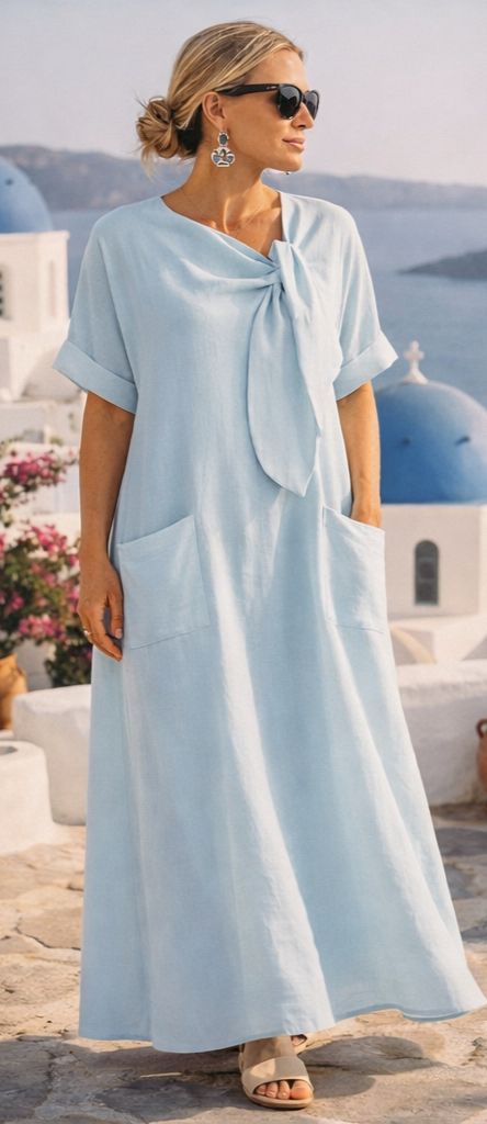 Fleur™ | Abito lungo mediterraneo di lusso