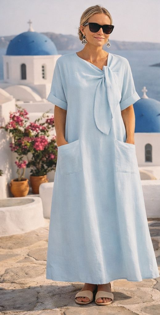 Fleur™ | Abito lungo mediterraneo di lusso