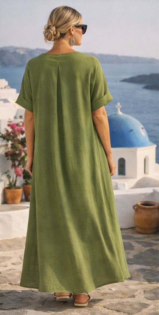 Fleur™ | Abito lungo mediterraneo di lusso
