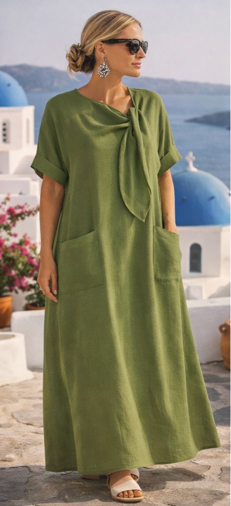 Fleur™ | Abito lungo mediterraneo di lusso