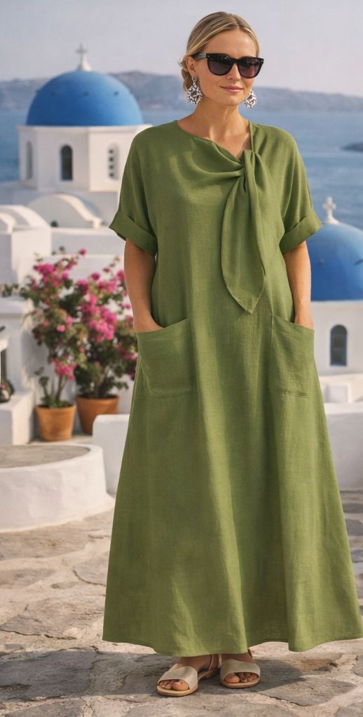 Fleur™ | Abito lungo mediterraneo di lusso