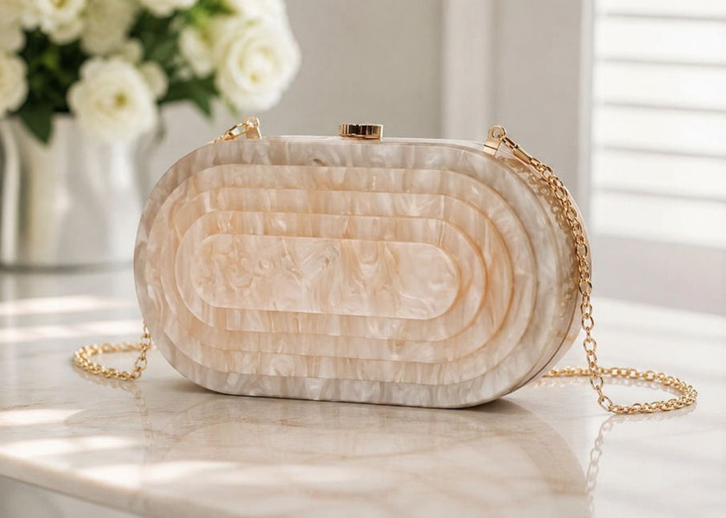 Borsa effetto marmo