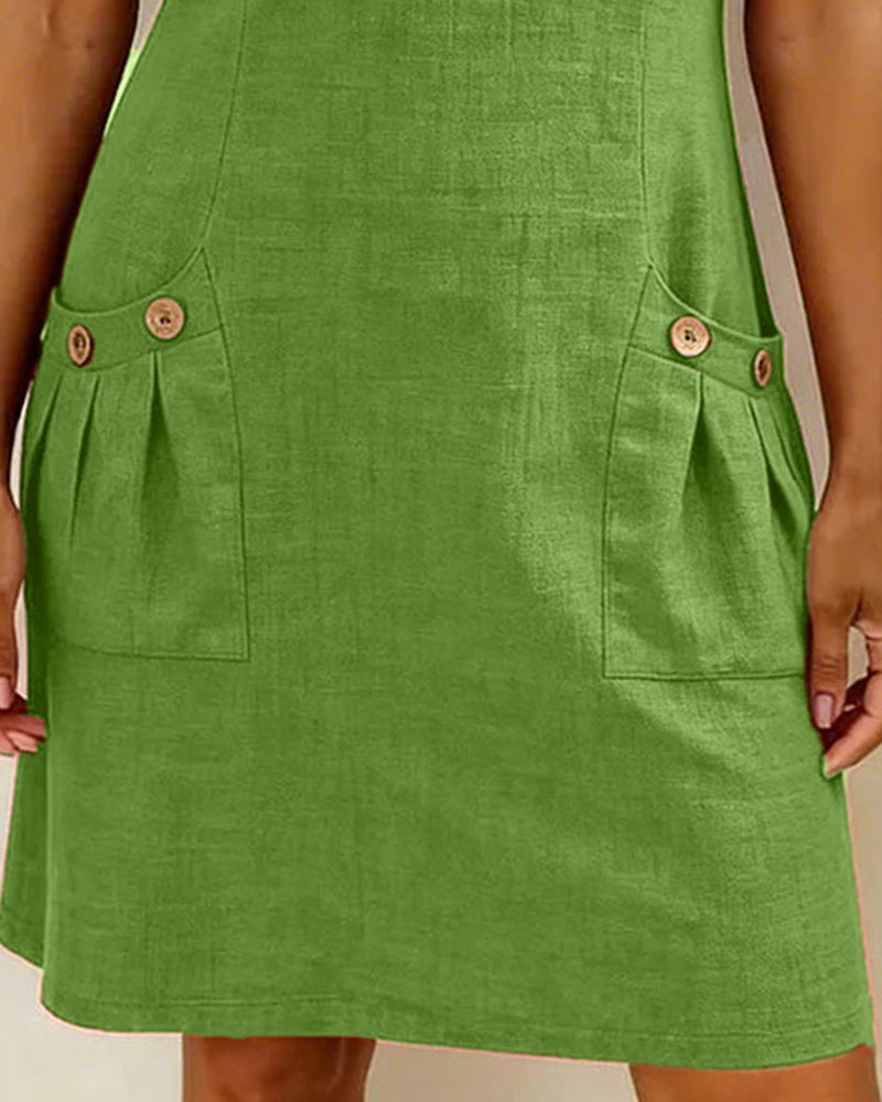 Van Elst Mode® | Vestido de algodón con bolsillo de cremallera