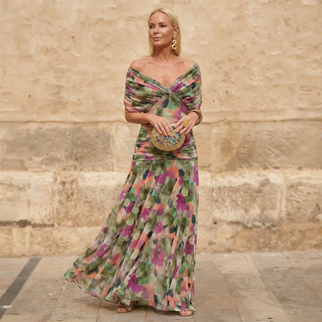 Kelsey | Vestido elegante de colores