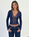 AMARA | Top Muse in pizzo a maniche lunghe